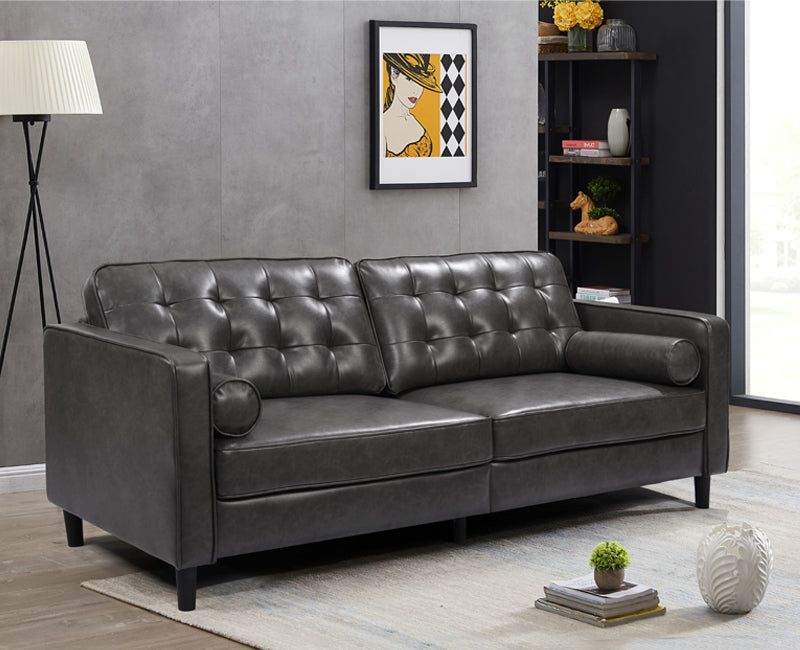 Tufted Leather Sofa Bed Matttroy