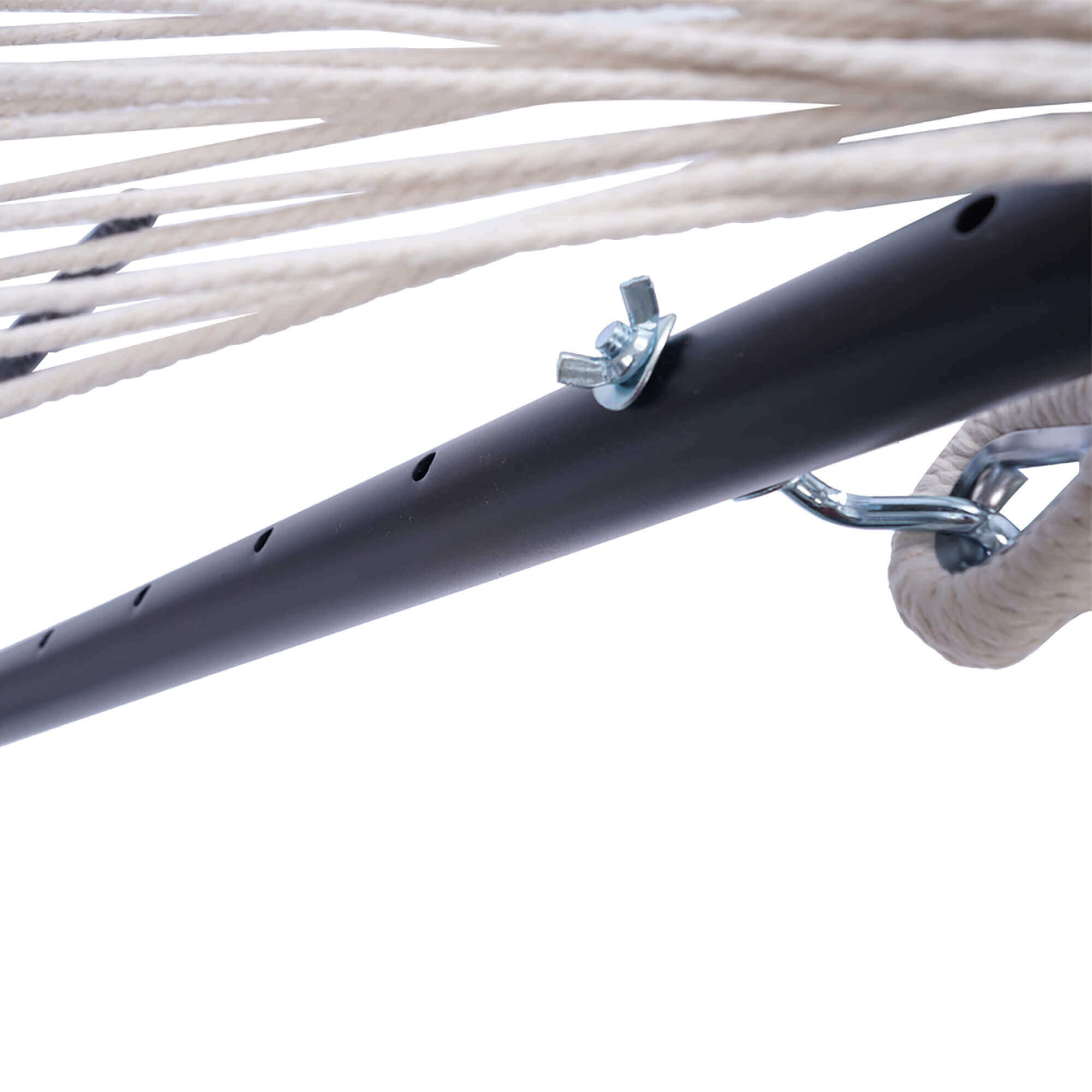 Arttoreal Double Hammock Bed with Space Saving Steel Stand/2 Person Freestanding Hammock with Carrying Bag for Garden Yard Outdoor 450lb Capacity