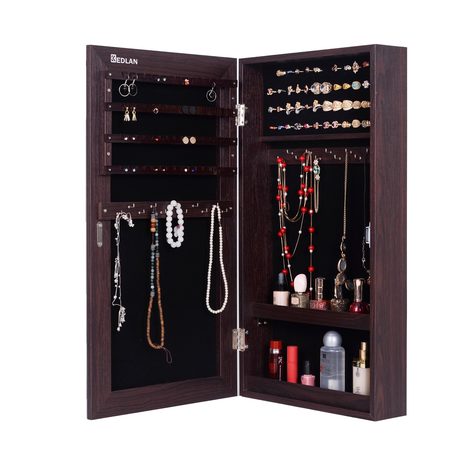 Fashion Simple Jewelry Storage Mirror Cabinet /  Jewelry Cabinet Can Be Hung On The Door Or Wall