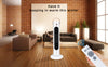Portable Electric Space Heater, 1500W Whole Room Tower Space Heater for Bedroom Office Indoor Use, White