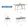 6 Piece Dining Table Set/Dining Furniture Set/Wood Dining Table and Chair Kitchen Table Set with Table, Bench and 4 Chairs