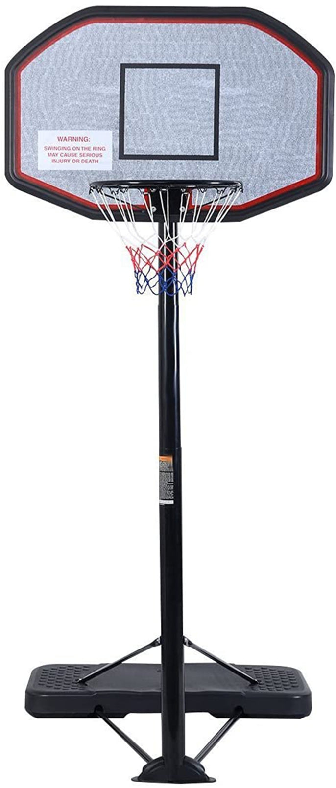 Basketball Hoop System Height Adjustable Portable Basketball Stand for Teens Adults Indoor Outdoor w/Wheels