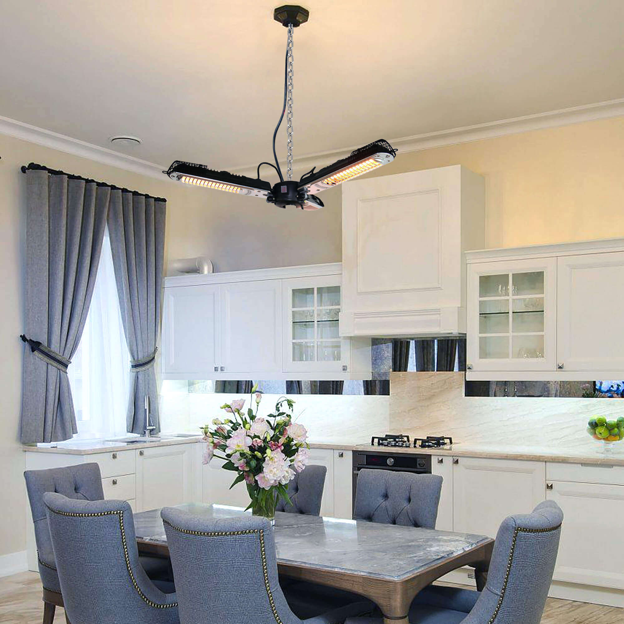 Arttoreal Umbrella Heater / Foldable Outdoor High-Efficiency Electro-Infrared Space Heater