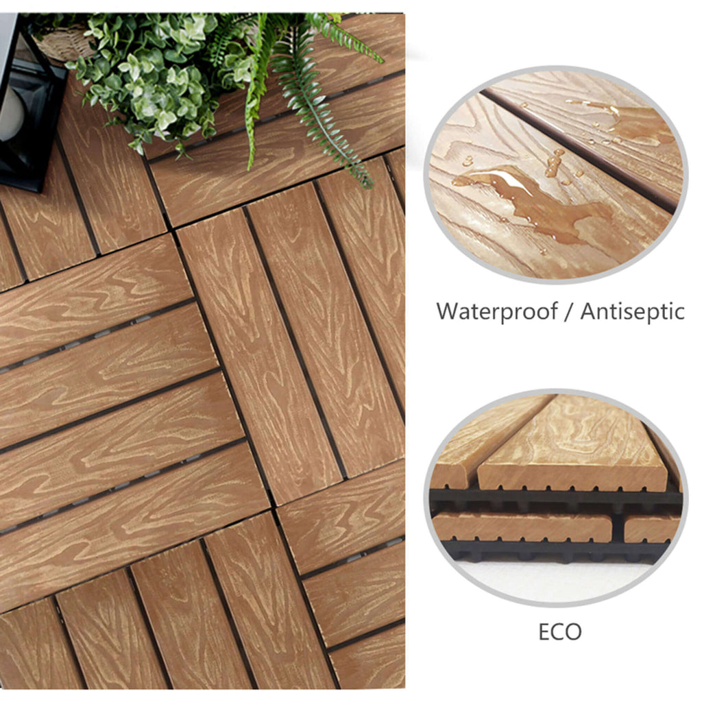 Patio Flooring Tiles / Interlocking Patio Flooring /Indoor Outdoor Decor