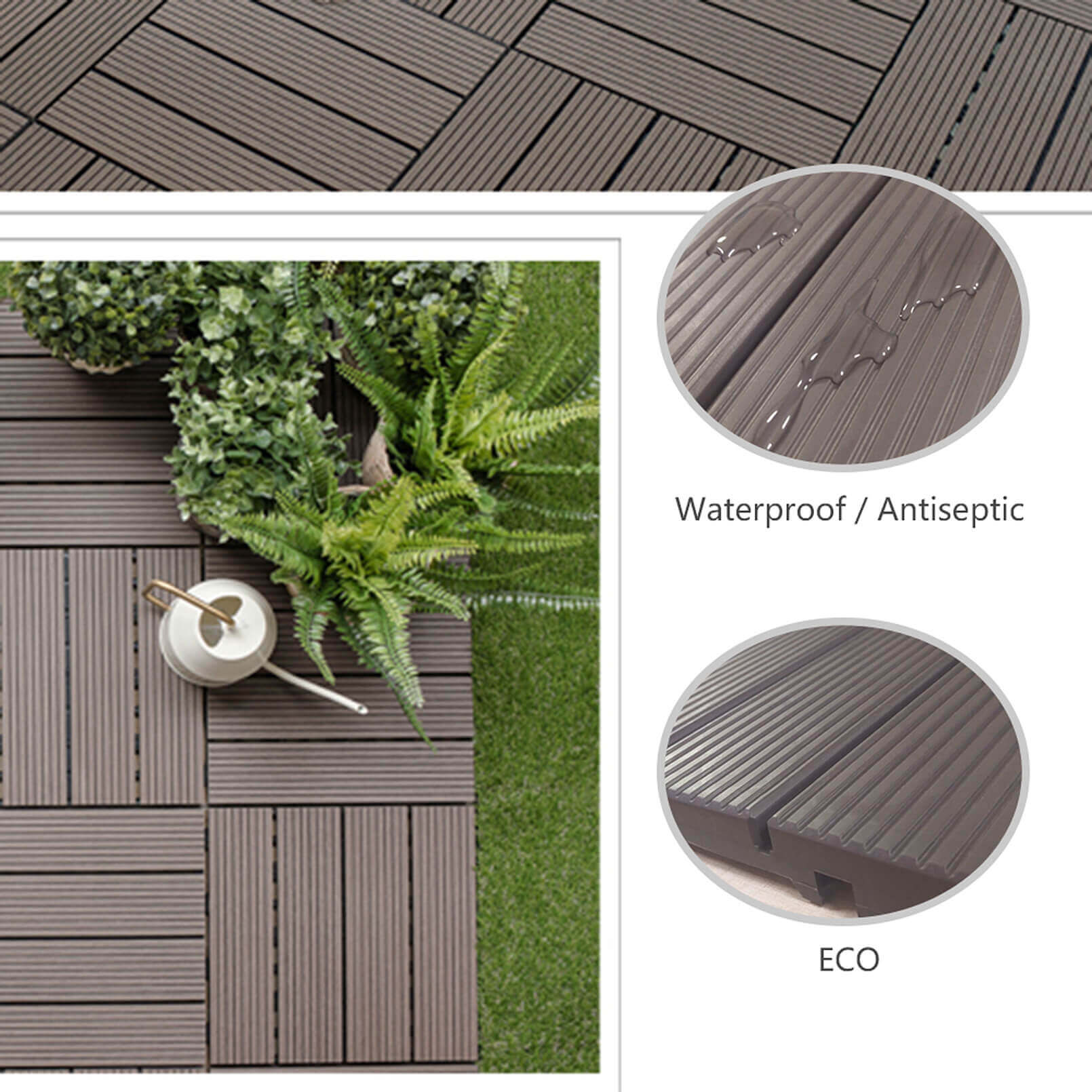 Interlocking Flooring Tiles / PP Tiles /  Decking Tile/ Patio Tiles