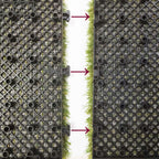 Artificial Grass Turf Tile / Interlocking Self-draining Mat / Grass Flooring / Lawn Floor Mat(8pcs)