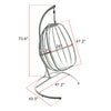 Outdoor Patio Porch Swing / Egg Shaped Hanging Swing Chair / Hammock Swing Chair