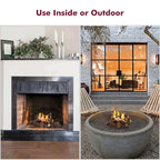 Arttoreal Fireplace Logs Ceramic Woods / Ceramic Logs / Fire pit Logs Set of 9