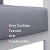 Arttoreal Aluminum Outdoor Patio Armchair in Dark Gray