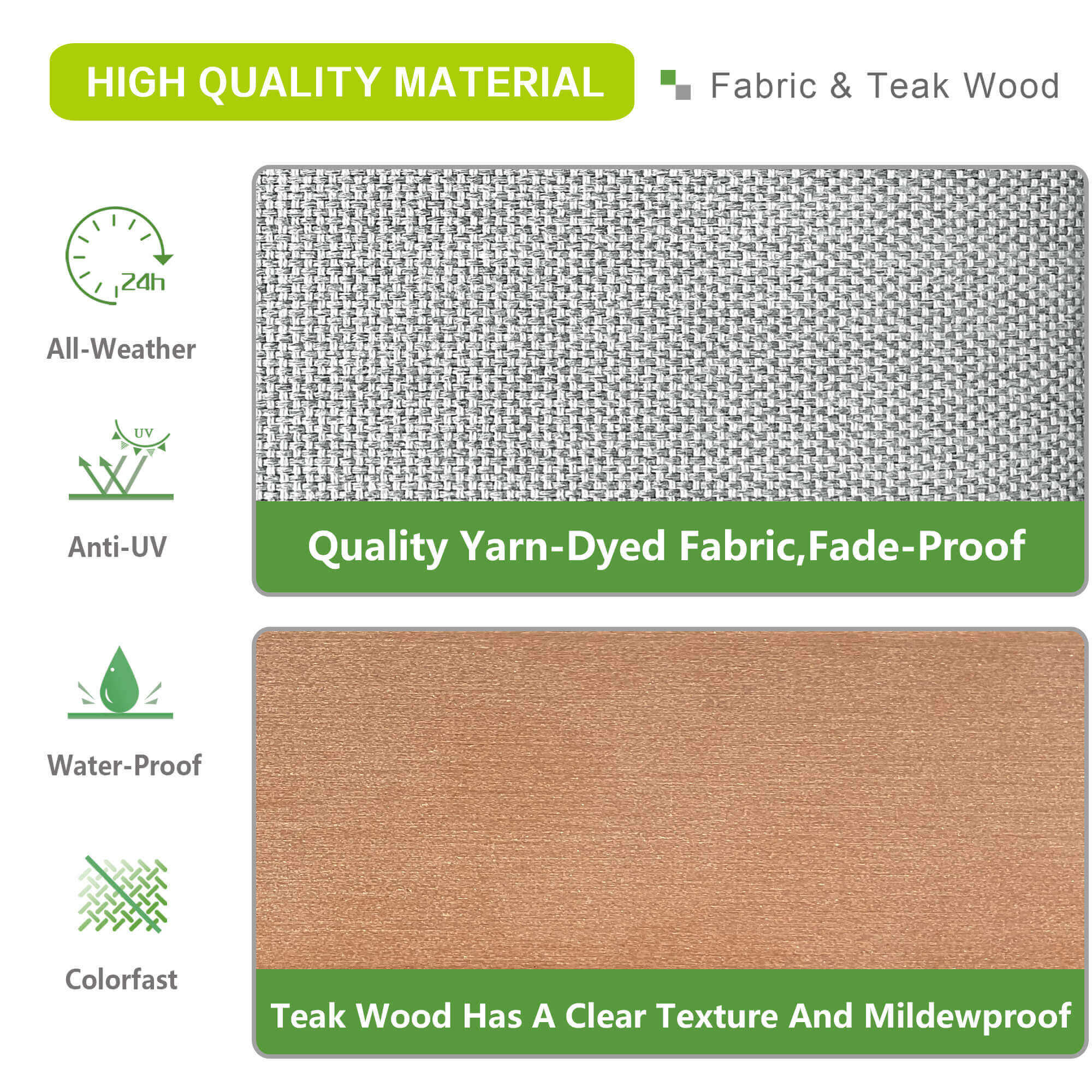 Arttoreal 3Pieces Aluminum Patio Furniture Set, Outdoor Patio Lounge Chair with Ottomans, Coffee Table