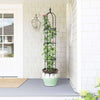 Outdoor Garden Obelisk Trellis for Climbing Plants and Flowers Stands/Plant Support Black Lightweight Plant Tower